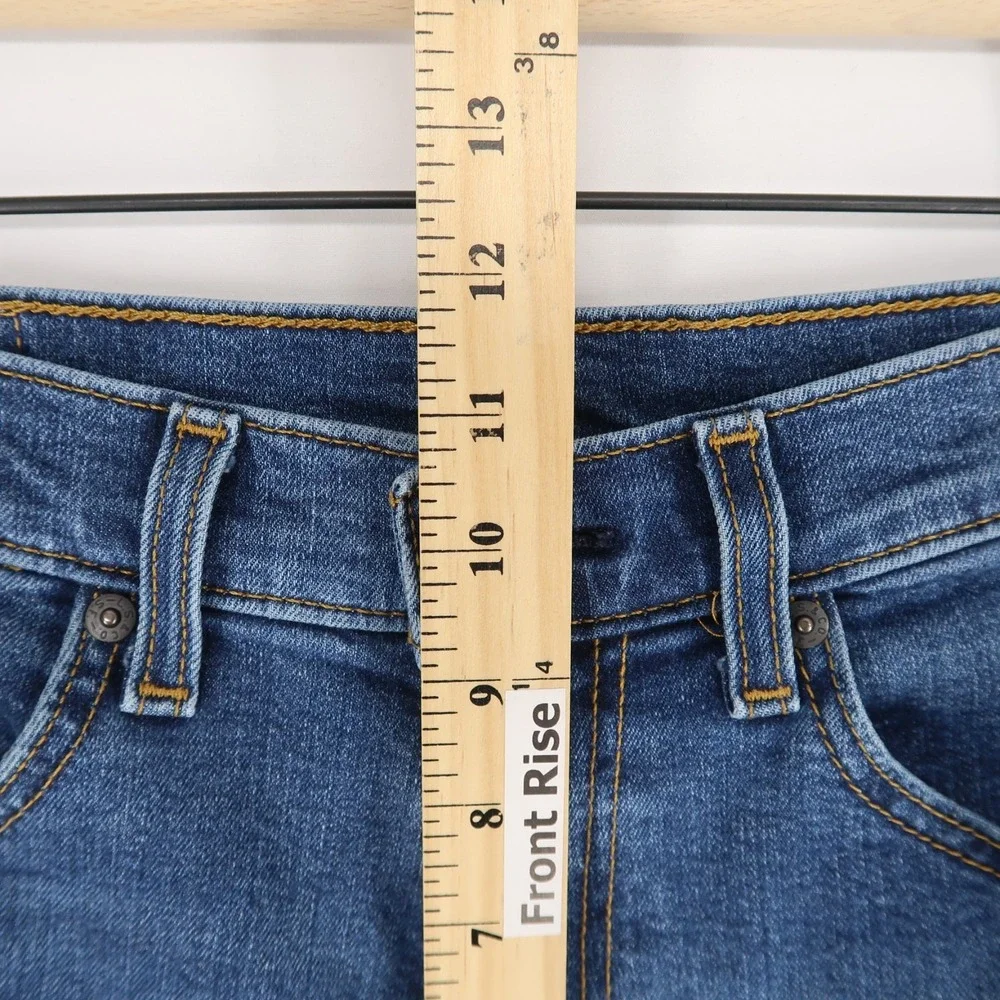 Levis 506 Jeans Mens 32x32 Blue Straight Leg Regular Fit Stretch Denim - Picture 6 of 11